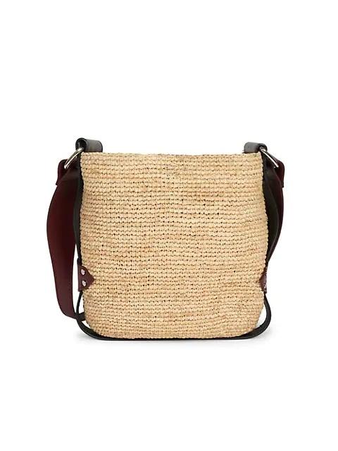 Isabel Marant Mini Bayia Raffia Bucket Bag