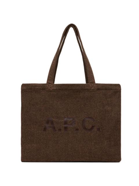 A.P.C. Brown Diane Shopping Tote