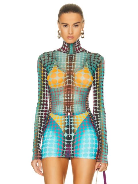 High Neck Long Sleeve Top