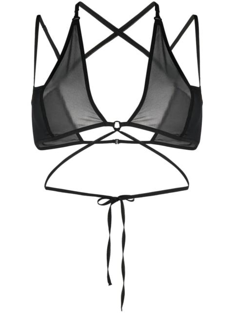 KNWLS silk strappy top