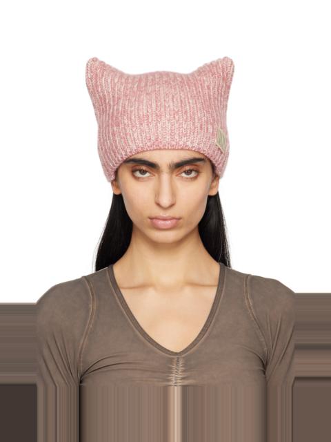 KNWLS Brown & Purple Precious Square Beanie | REVERSIBLE