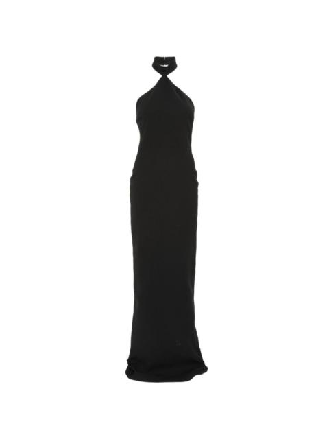 THE NEW ARRIVALS ILKYAZ OZEL Kailash halterneck back-slit maxi dress