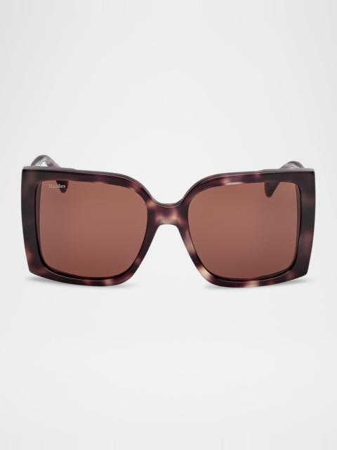 Max Mara Hinge Acetate Square Sunglasses