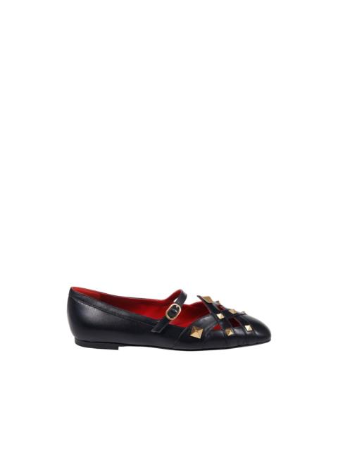 Valentino studded strappy ballet flats