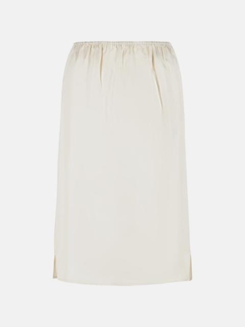 Loulou de Saison 'VASALI' IVORY SILK SKIRT
