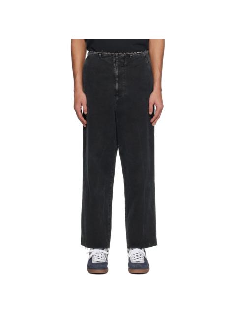 MM6 Maison Margiela Black Faded Jeans