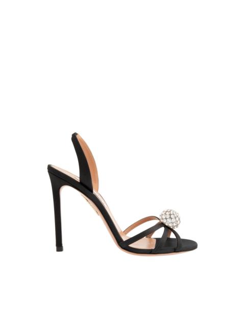 AQUAZZURA CRYSTAL BUBBLE SANDAL HEEL
