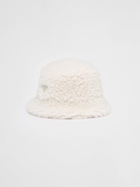 Wool and cashmere bucket hat