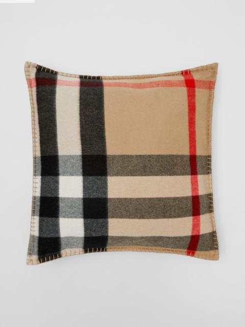 Burberry Exaggerated Check Cashmere Cushion Cover