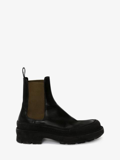 Men's Slim Tread Chelsea Boot in Black/multicolour