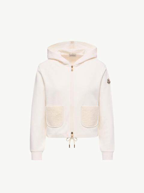 Moncler Cotton Blend Zip-Up Sweatshirt