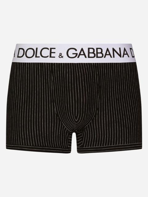 Dolce & Gabbana Striped-print two-way stretch jersey boxers