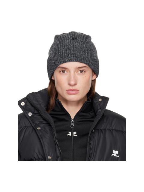 courrèges Gray AC Light Wool Beanie