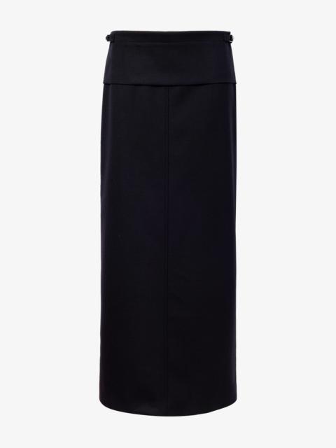 Proenza Schouler Adriana Skirt in Wool Twill Suiting