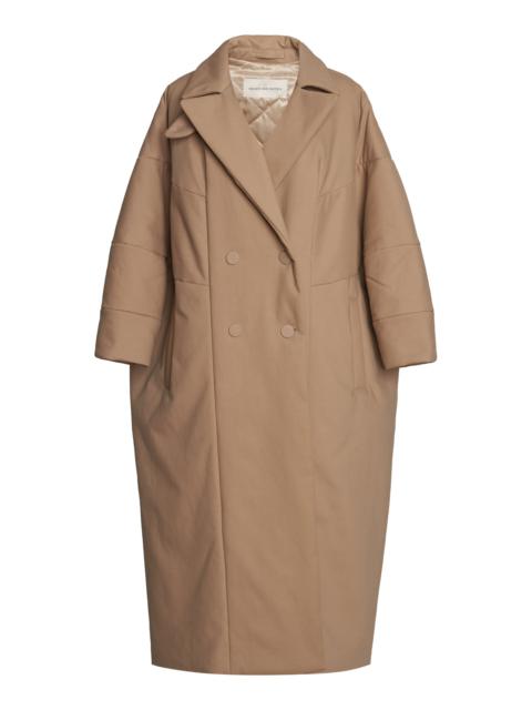 Dries Van Noten Roxana Oversized Stretch-Cotton Coat neutral