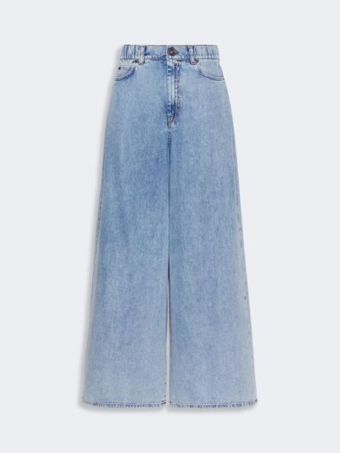 WEEKEND Max Mara ZATTERA Long cotton denim jeans - BLUE JEANS