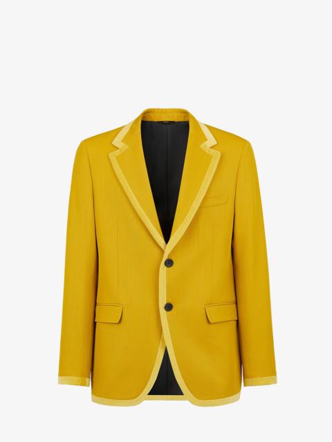 Yellow wool blazer