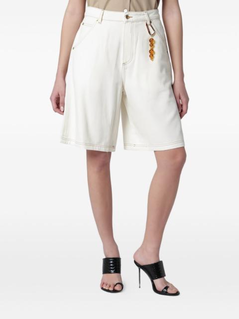 DARKPARK contrast-stitch denim shorts