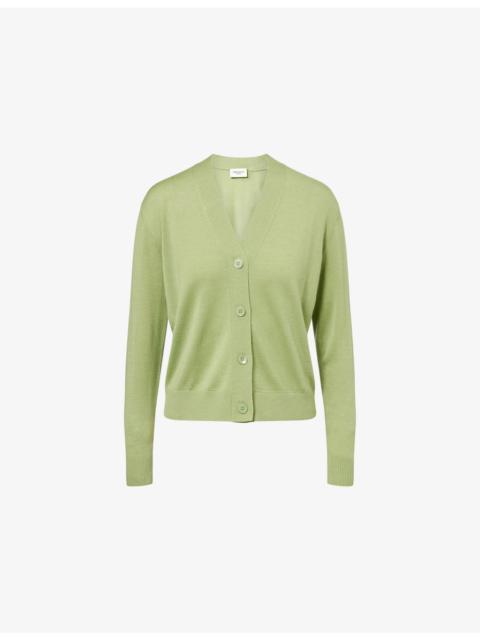 WEEKEND Max Mara Regular-Fit V-Neck Wool-Blend Cardigan