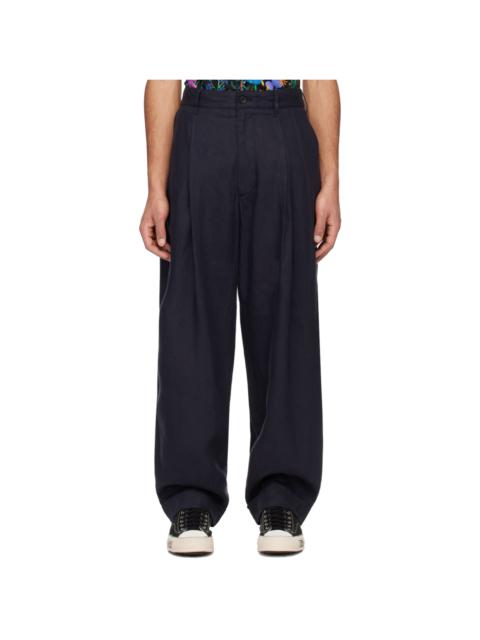 Engineered Garments Navy WP Trousers