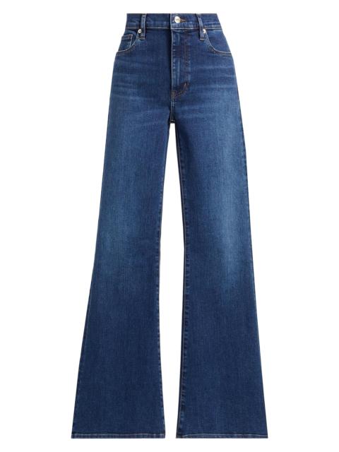 FRAME Women's The Icon Mid-Rise Stretch Flare Jeans - Solace