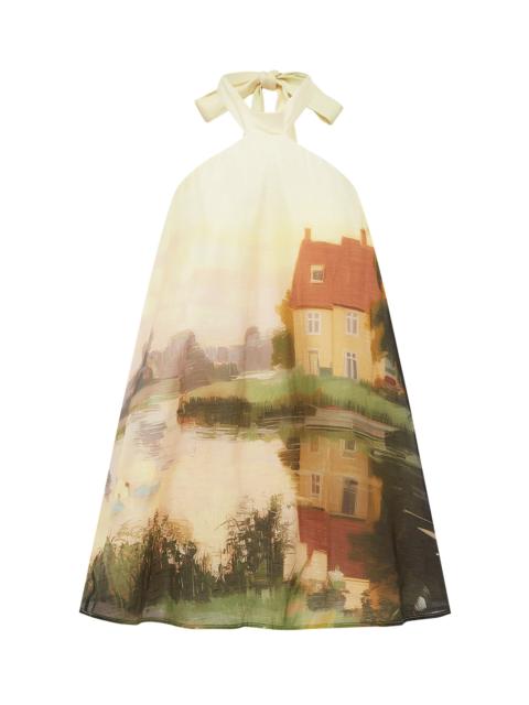LEO LIN Eloise Halterneck Mini Dress print
