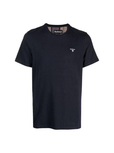 Barbour embroidered-logo cotton T-shirt