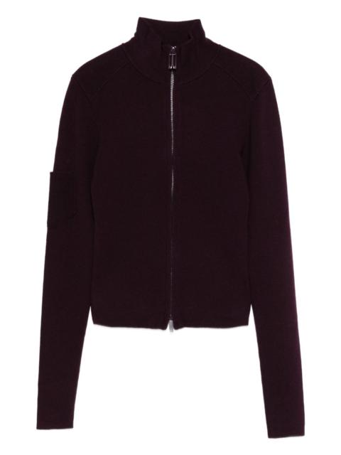 Victoria Beckham high-neck zip-front cardigan