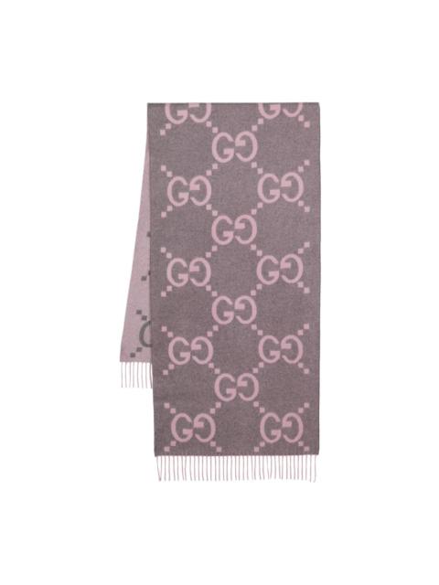 GUCCI GG jacquard cashmere scarf