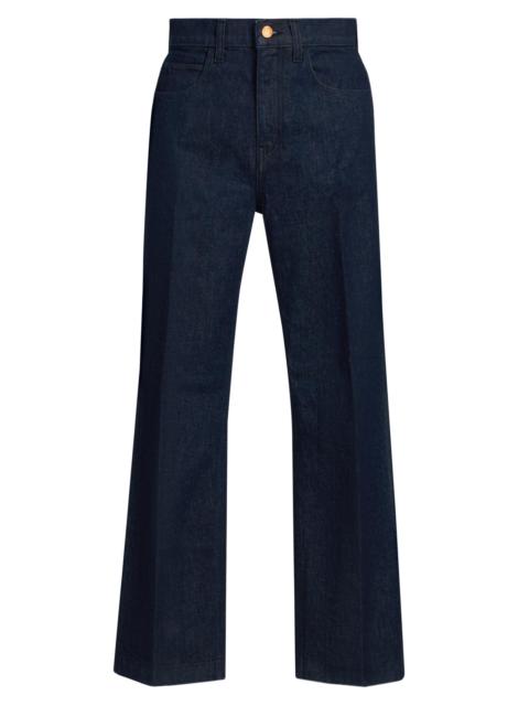 JAMIE HALLER Women's The Blind Crease Crop Jeans - Dark Raw