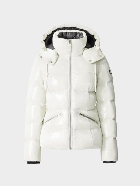MACKAGE MADALYN-GLO High-Gloss Down Jacket With Removable Hood