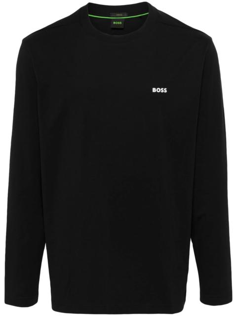 BOSS Boss Rubberised-logo Long-sleeve T-shirt