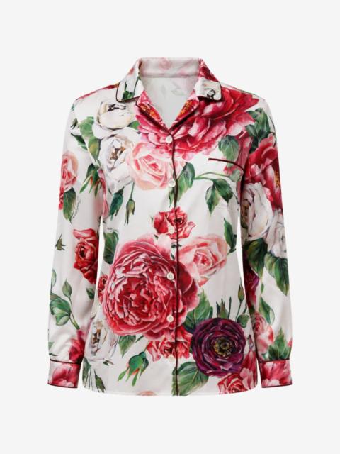 Dolce & Gabbana floral-print silk shirt