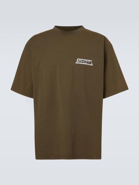 BALENCIAGA Logo cotton jersey T-shirt