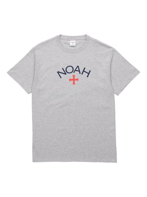 Noah NOAH NYC Logo Tee Grey Short Sleeve Unisex Gray NOAH-SS18-004