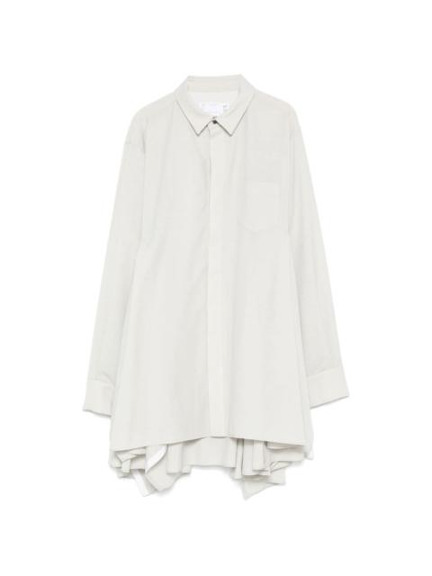 sacai shirt mini dress