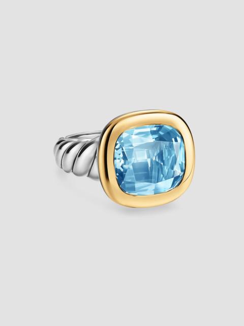 DAVID YURMAN Women's DY Mercer Color Stone Ring in Sterling Silver - Sky Blue Topaz