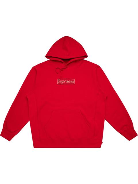 Supreme Kaws Chalk logo hoodie