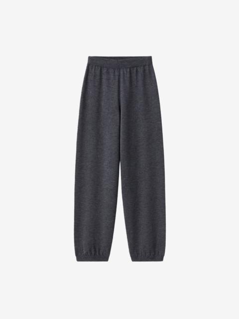 The Frankie Shop Olia Knit Joggers - Dark Grey Melange