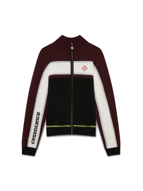 CASABLANCA Stripe Merino Knit Track Jacket