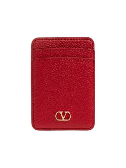 Valentino VLogo Signature leather card holder