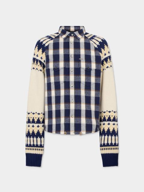 DSQUARED2 CLASSIC CHECK DRAWSTRING SHIRT