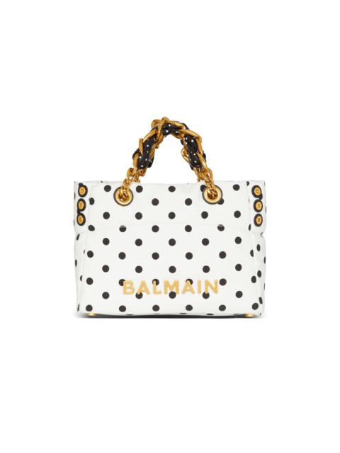 Small 1945 Soft tote bag in polka dot canvas