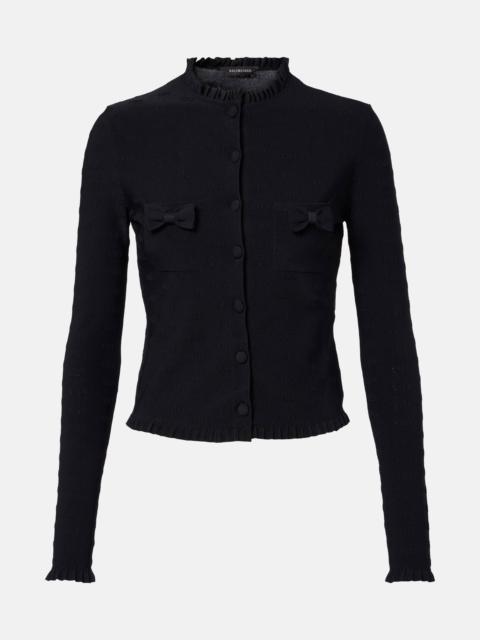 BALENCIAGA Ruffled cardigan