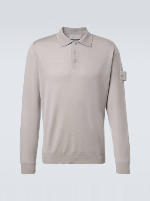 Stone Island Compass virgin wool polo shirt