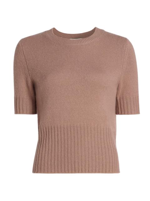 Vince Women's Wool-Cashmere Short-Sleeve Sweater - Toffee