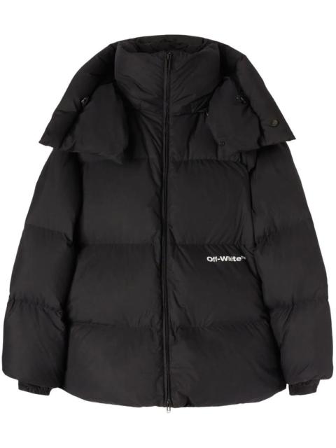 Off-White OFF-WHITE Bounce Hooded Down Puffer Black