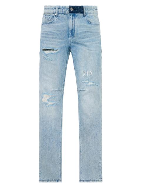 RTA Men's Chaparral Clayton Cotton-Blend Skinny Jeans - Frayed Indigo