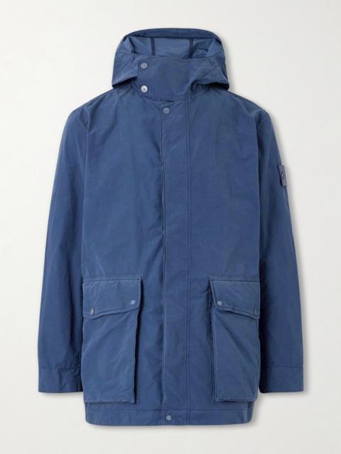 Stone Island STONE ISLAND GHOST David Garment-Dyed Canvas Hooded Parka