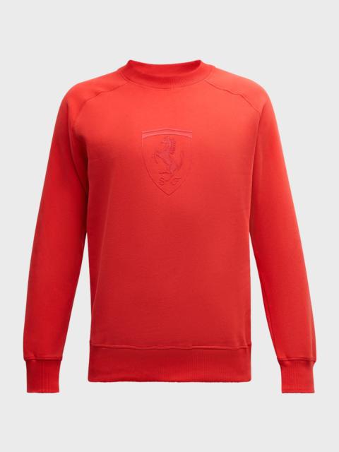 x Ferrari Men's Race Shield Crew Sweatshirt